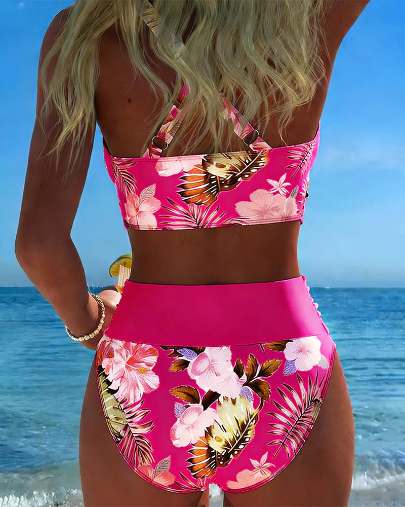 Jolina | Floral Contrast Bikini