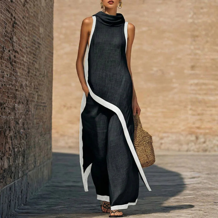 Leonora | Elegant Linen Two-Piece Set