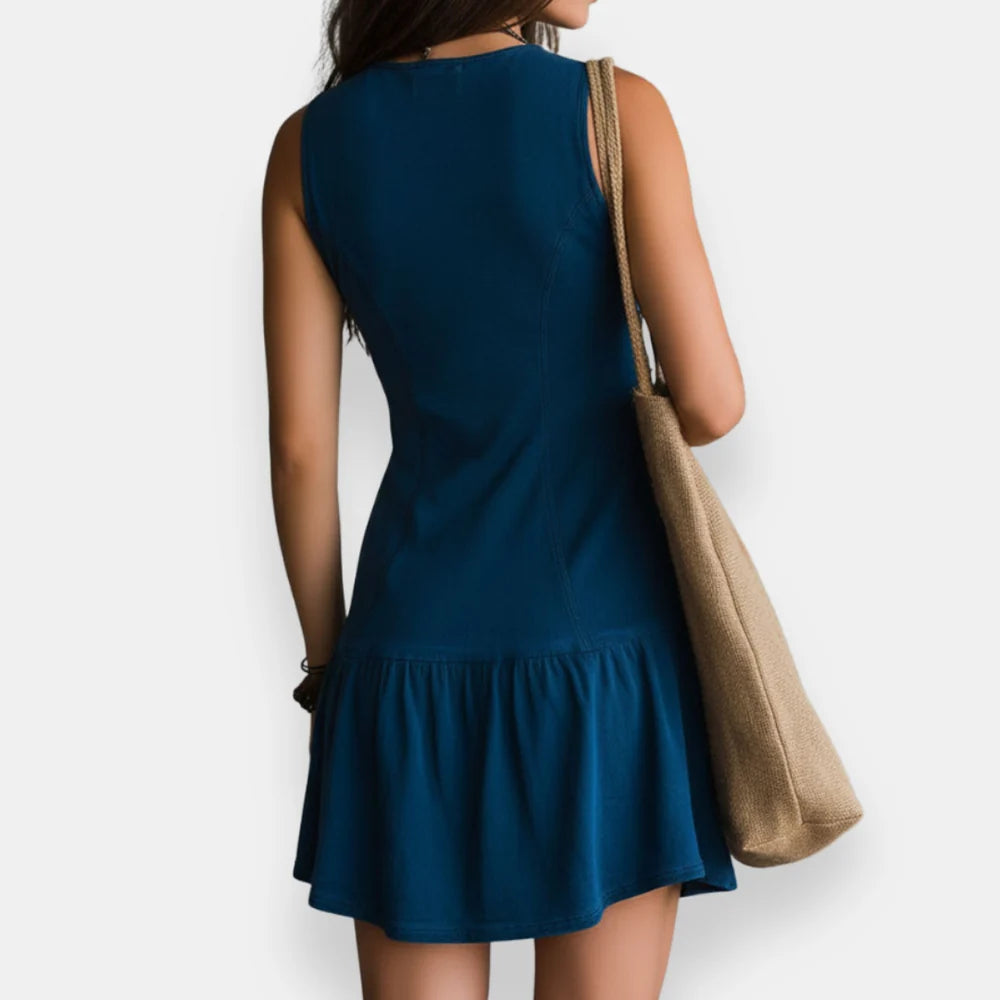 Brunetta | Bohemian Button Front Mini Dress