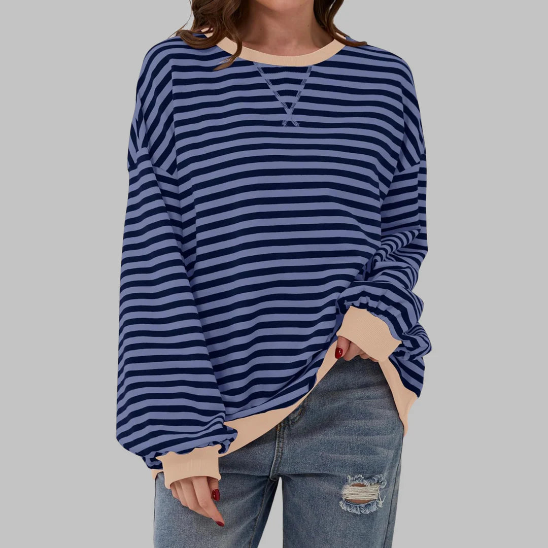 LUKA - Soft Striped Long Sleeve Top - Lightweight Spring Layer