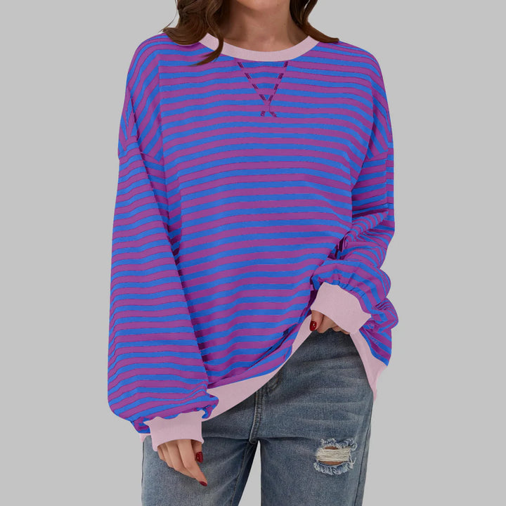 LUKA - Soft Striped Long Sleeve Top - Lightweight Spring Layer