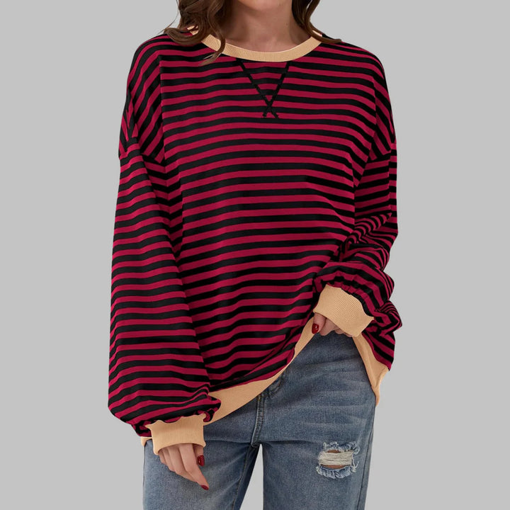 LUKA - Soft Striped Long Sleeve Top - Lightweight Spring Layer