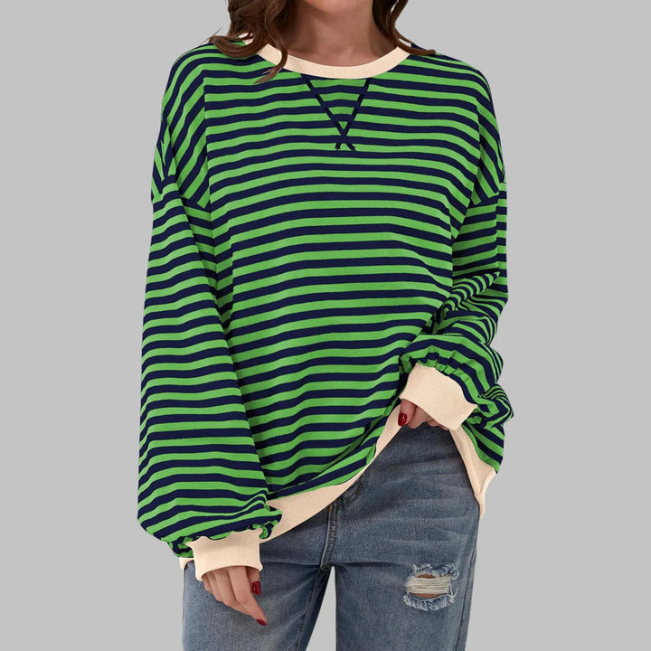 LUKA - Soft Striped Long Sleeve Top - Lightweight Spring Layer