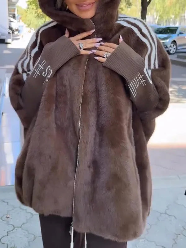 Ellah – Oversized Faux Fur Winter Coat