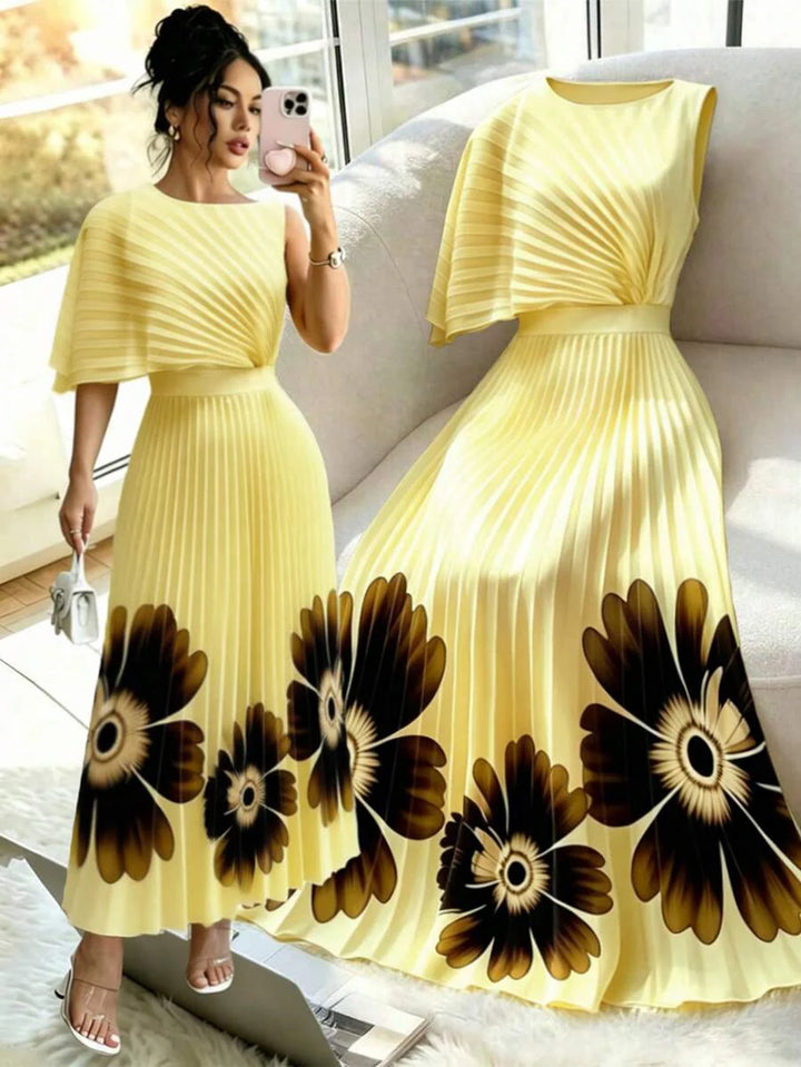 Celeste | Pleated Midi Dress
