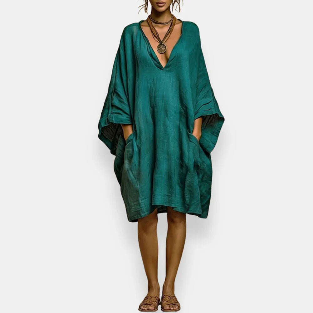 Cassienne | Oversized V-Neck Dress