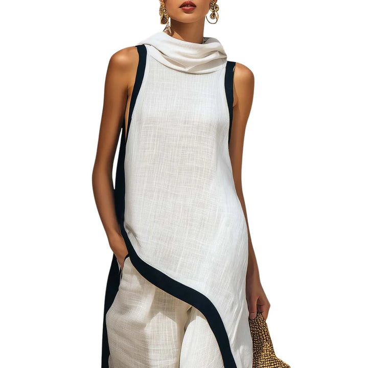 Leonora | Elegant Linen Two-Piece Set