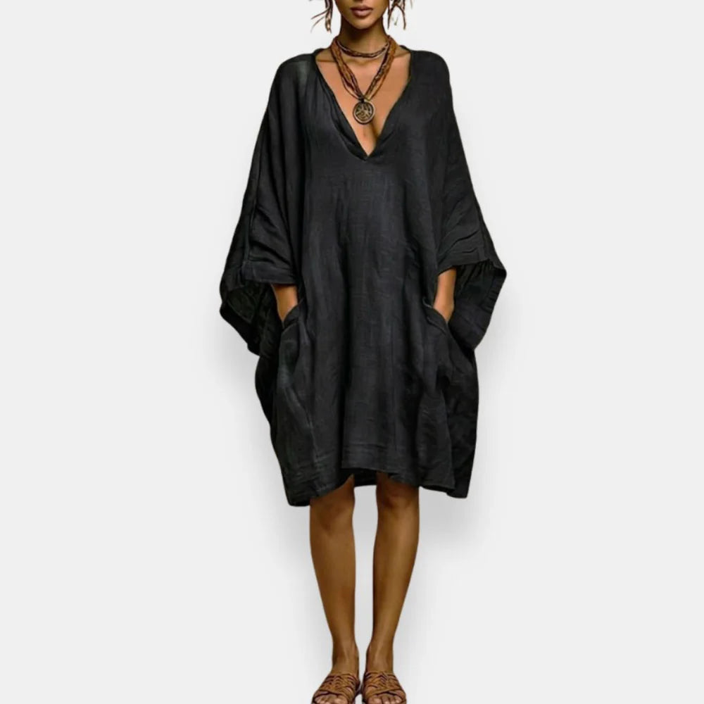 Cassienne | Oversized V-Neck Dress