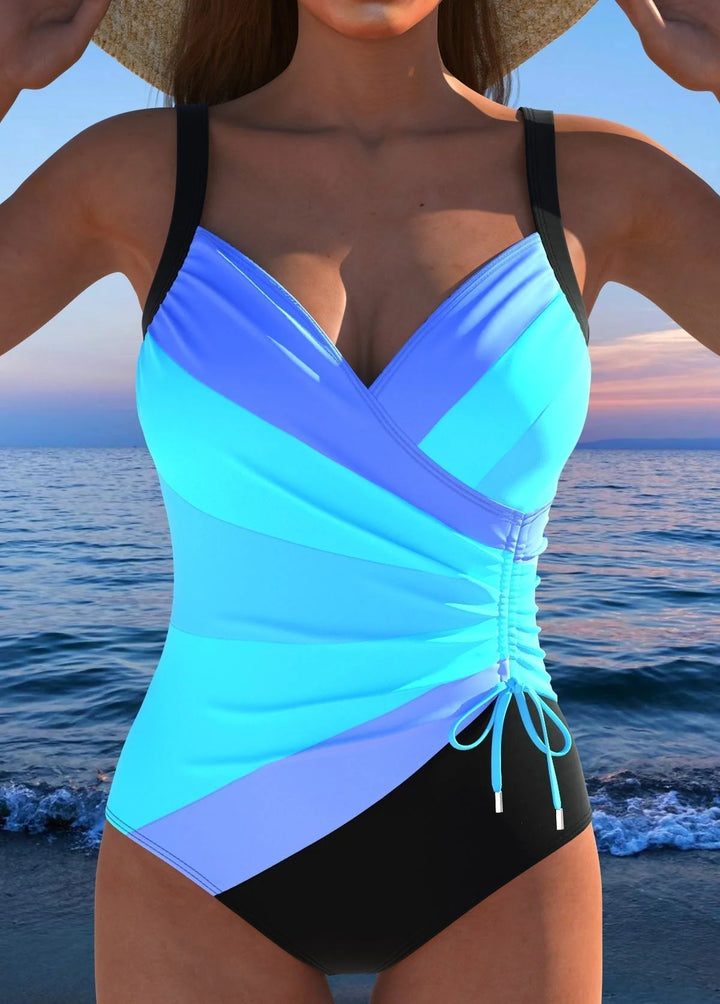 Éloria – Elegant Colorful Print Swimsuit
