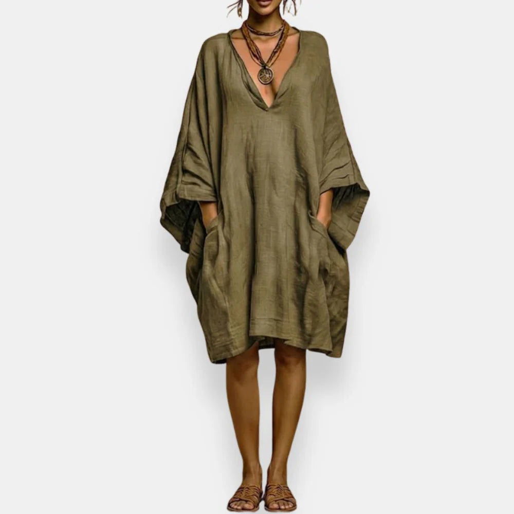 Cassienne | Oversized V-Neck Dress