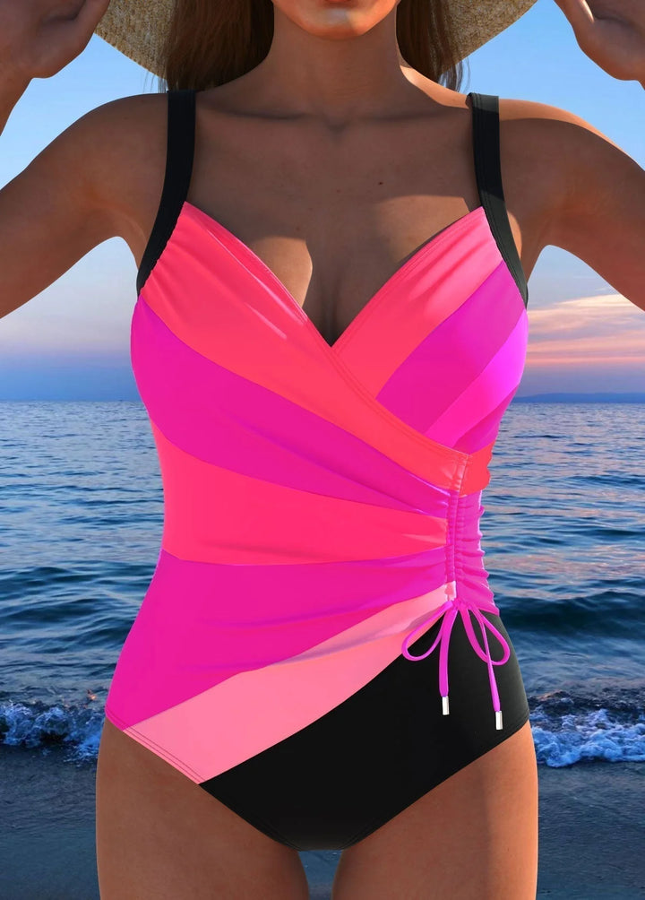 Éloria – Elegant Colorful Print Swimsuit