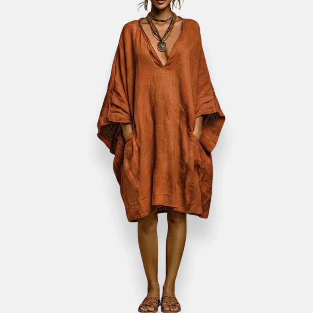 Cassienne | Oversized V-Neck Dress