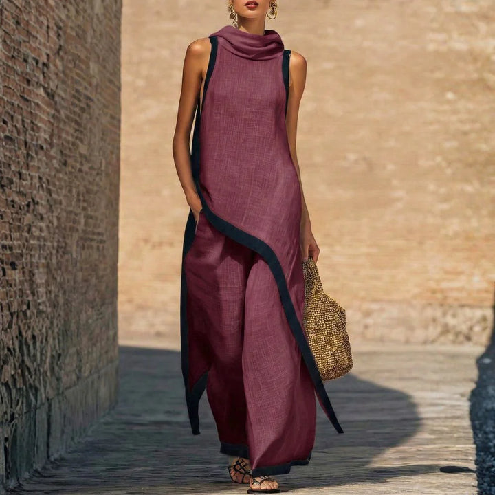 Leonora | Elegant Linen Two-Piece Set