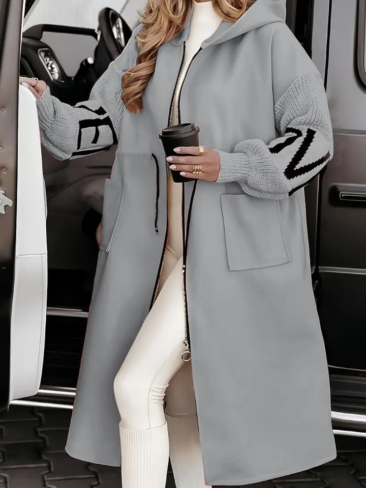 Roseanne - Elegant Hooded Coatigan
