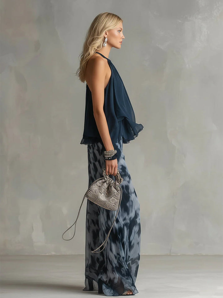 Elise | Elegant Chiffon Two-Piece Set