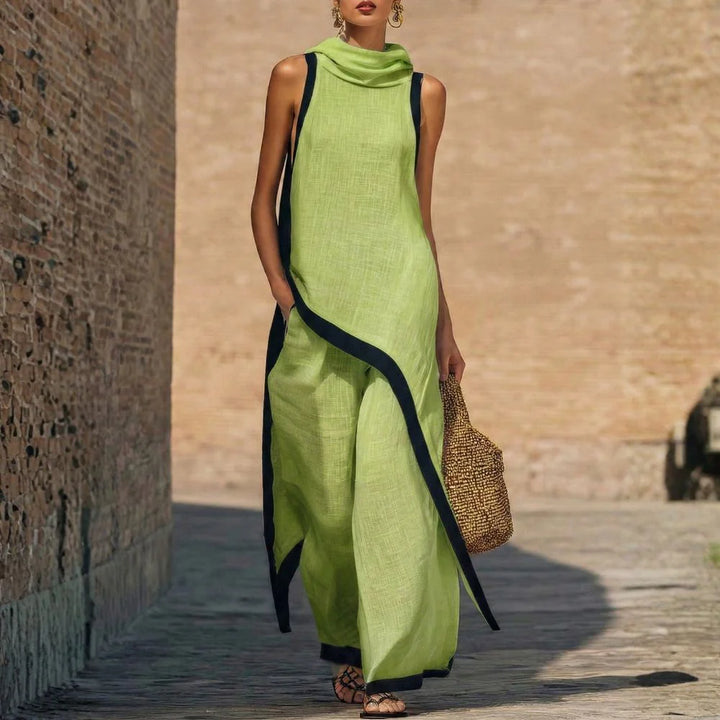 Leonora | Elegant Linen Two-Piece Set