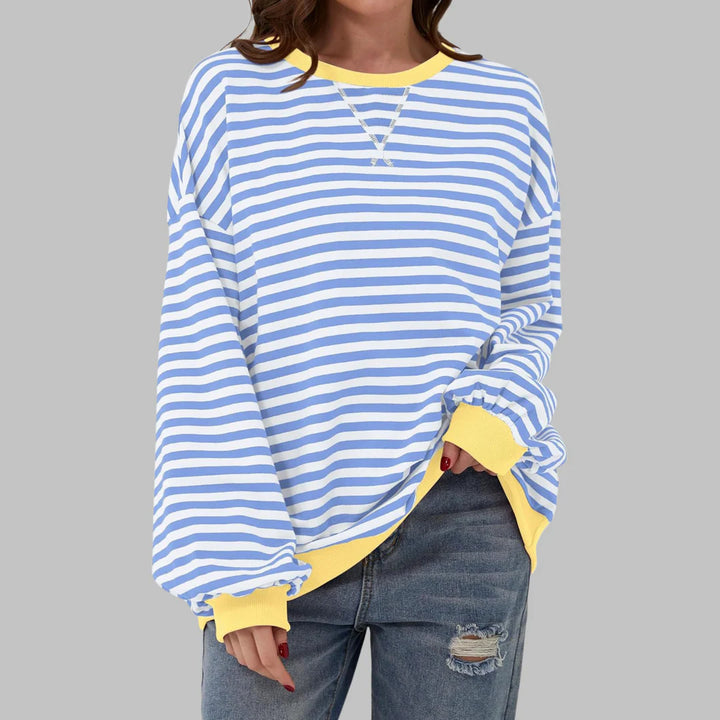 LUKA - Soft Striped Long Sleeve Top - Lightweight Spring Layer