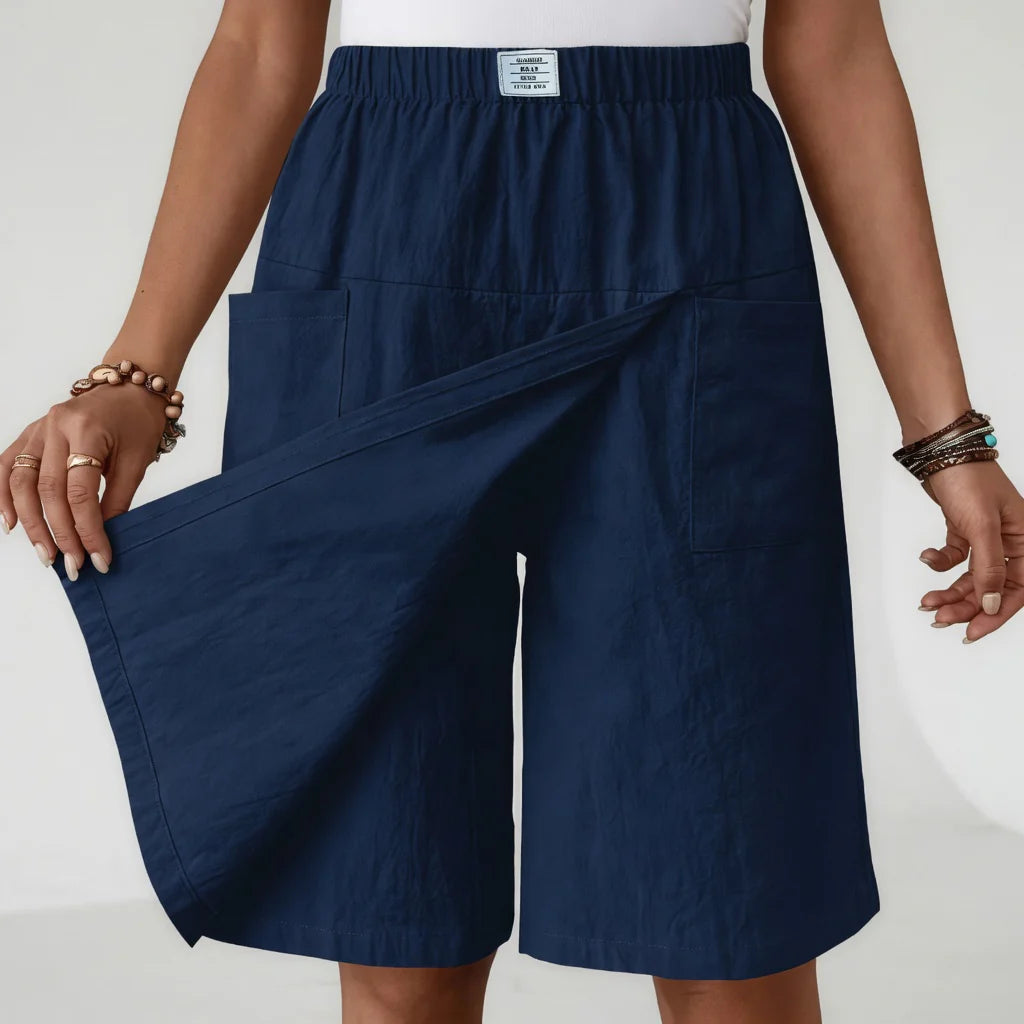 Libertine™ — Elastic Waist Skort with Pockets for Effortless Movement