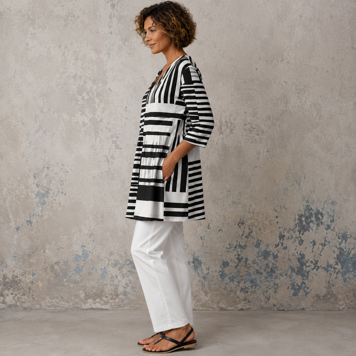 Sophie | Long Blouse with V-Neck