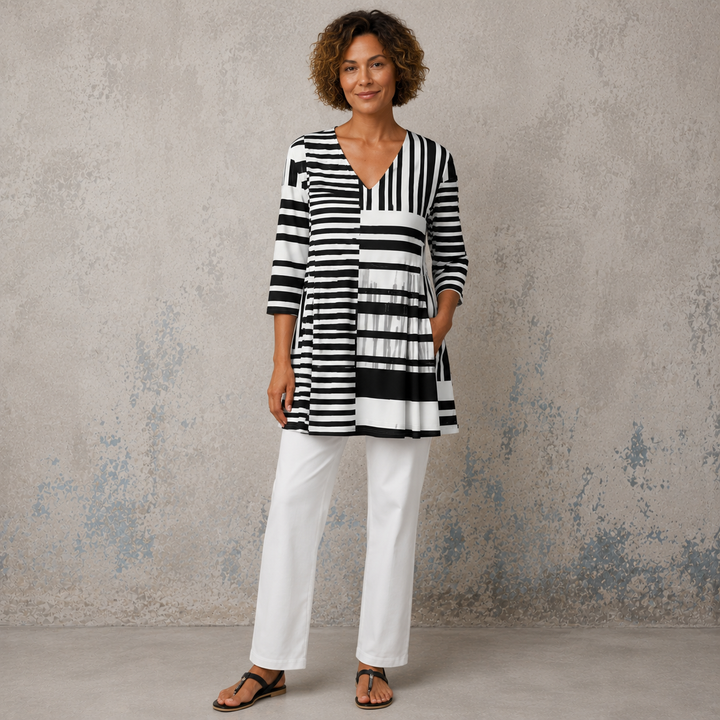 Sophie | Long Blouse with V-Neck