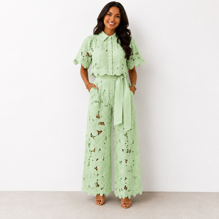 Isabela™ | Elegant Two-Piece Lace Set