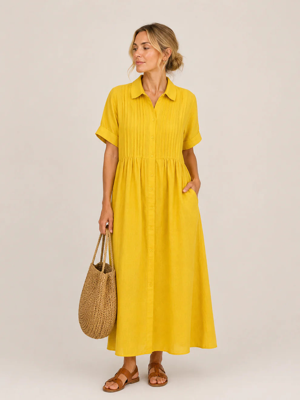 Capri | Summer Midi Shirt Dress