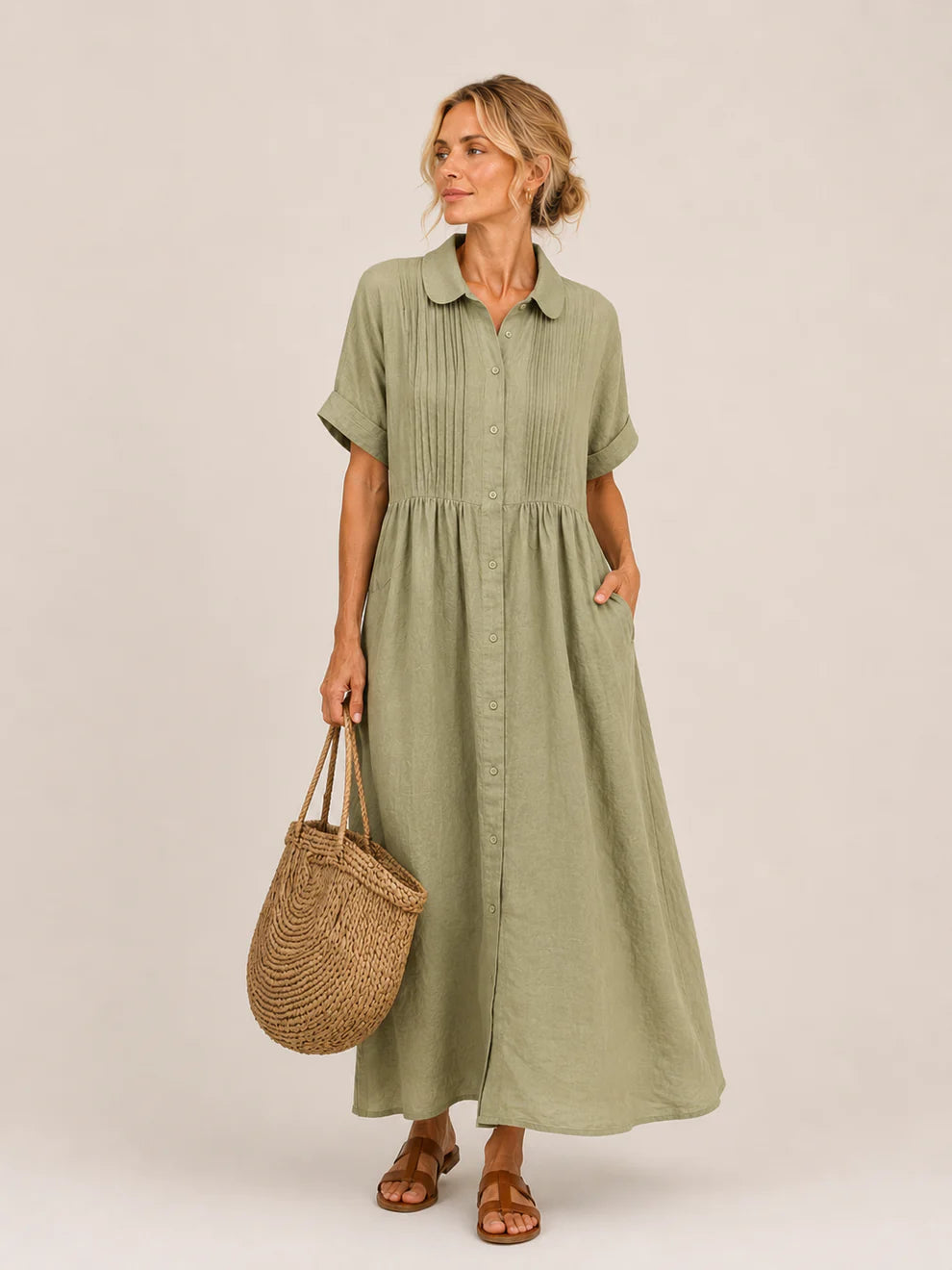Capri | Summer Midi Shirt Dress