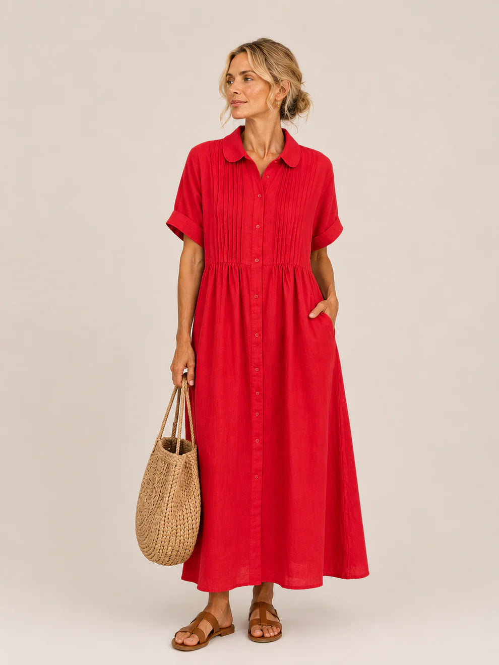 Capri | Summer Midi Shirt Dress