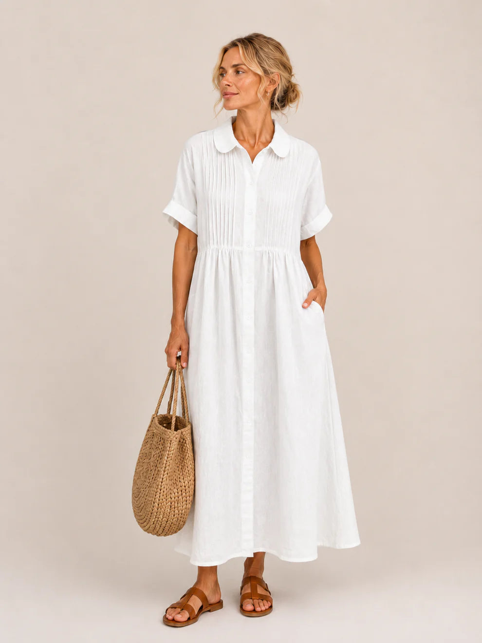 Capri | Summer Midi Shirt Dress