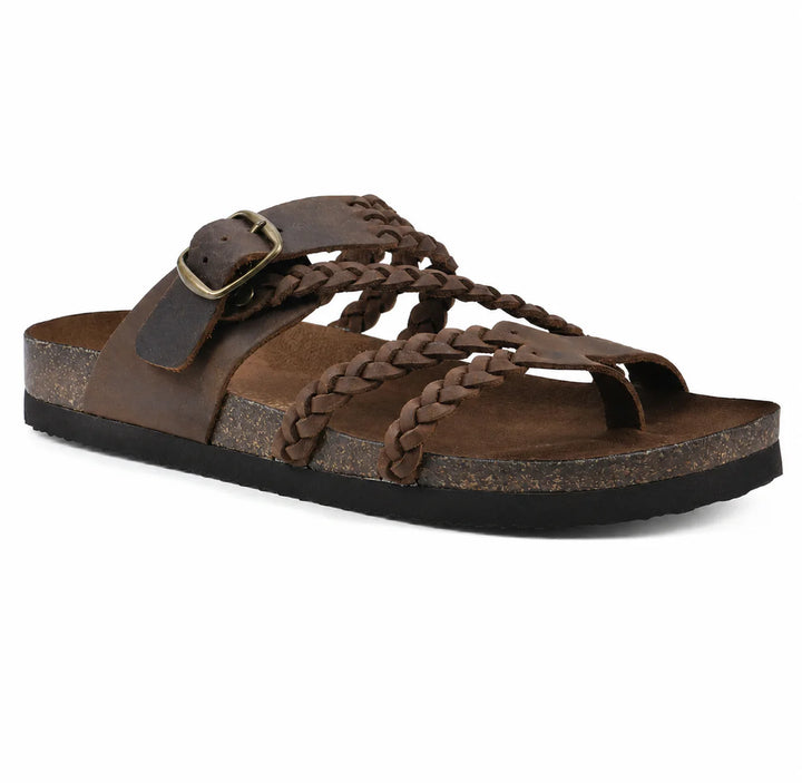 Wendy - Braided Cork Sandals