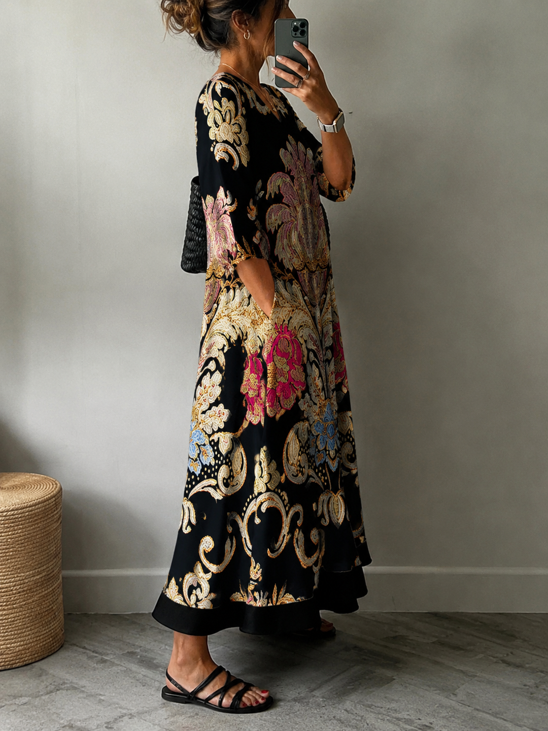 Clara | Elegant Printed Dress