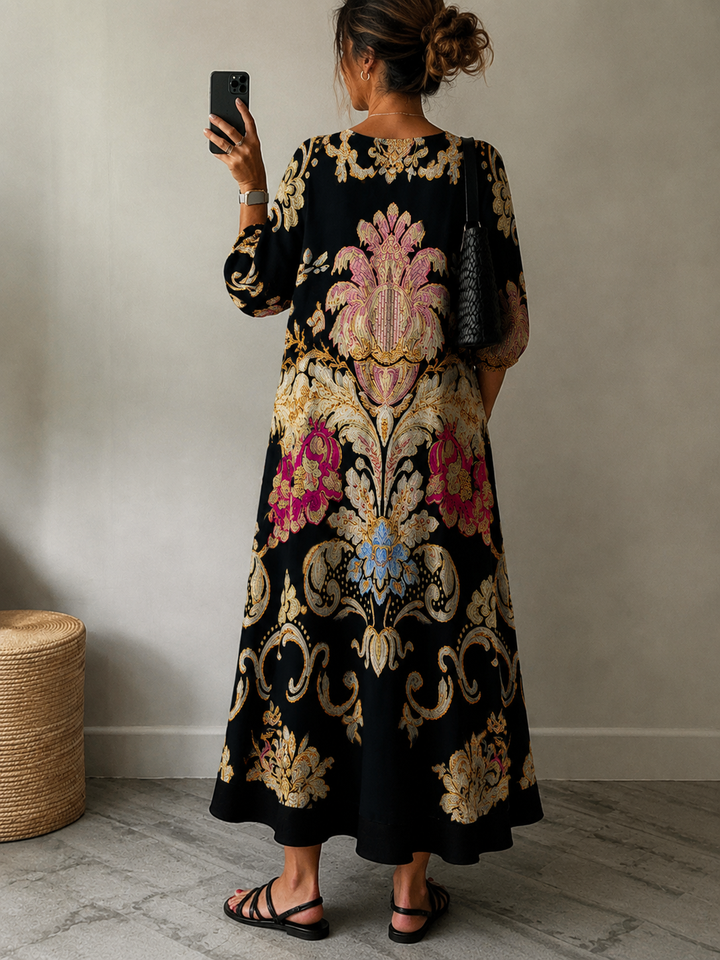Clara | Elegant Printed Dress