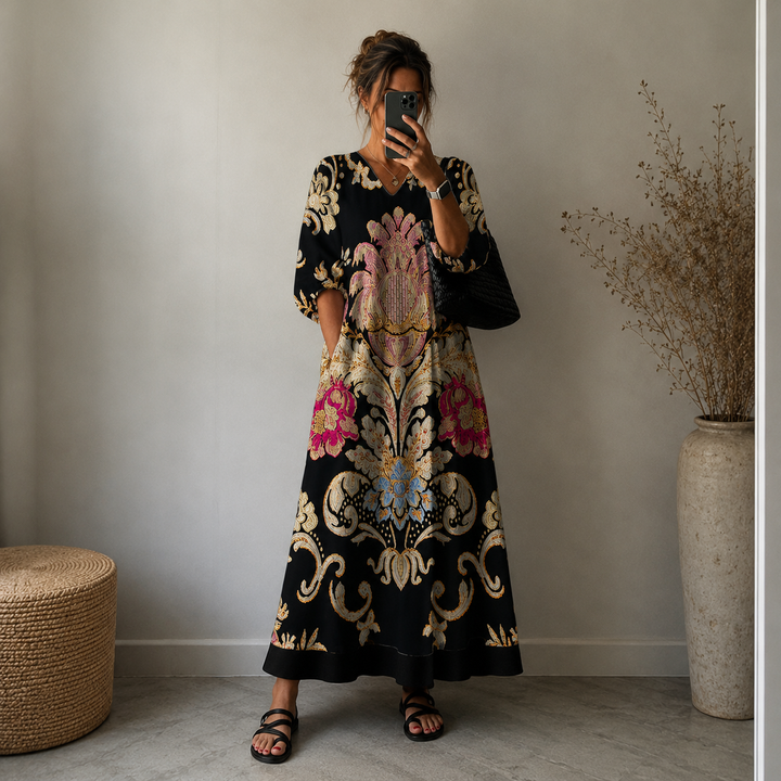 Clara | Elegant Printed Dress
