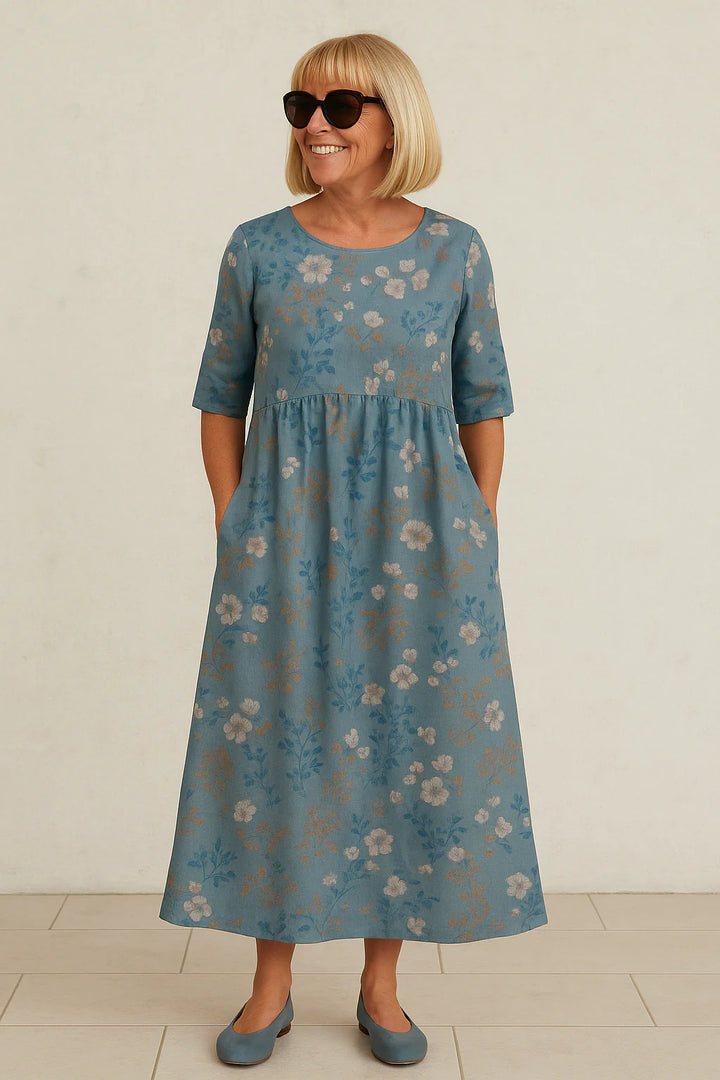 Eliza | Relaxed Midi Dress - Effortless Elegance, Everyday Comfort
