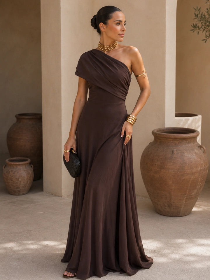 Toledo Dress in Brown