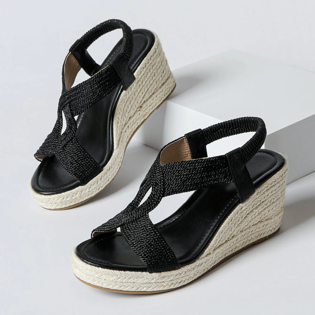 Aroa | Handwoven Wedge Sandals