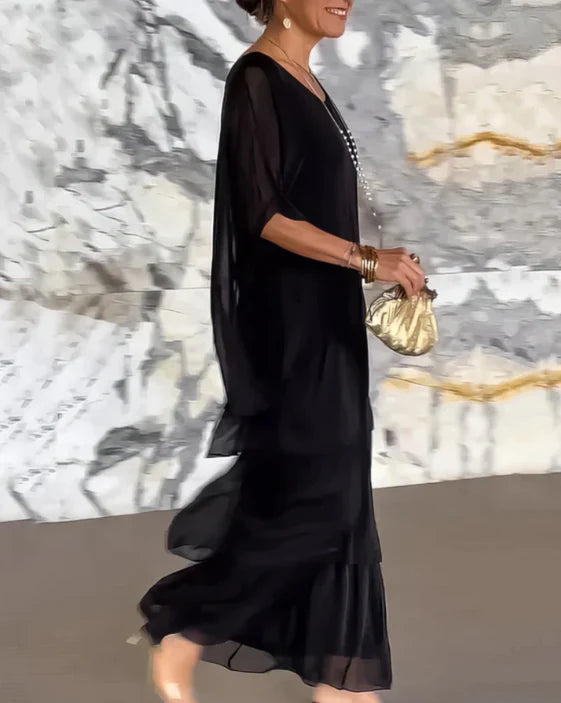 Lara | Elegant Fluid Maxi Dress