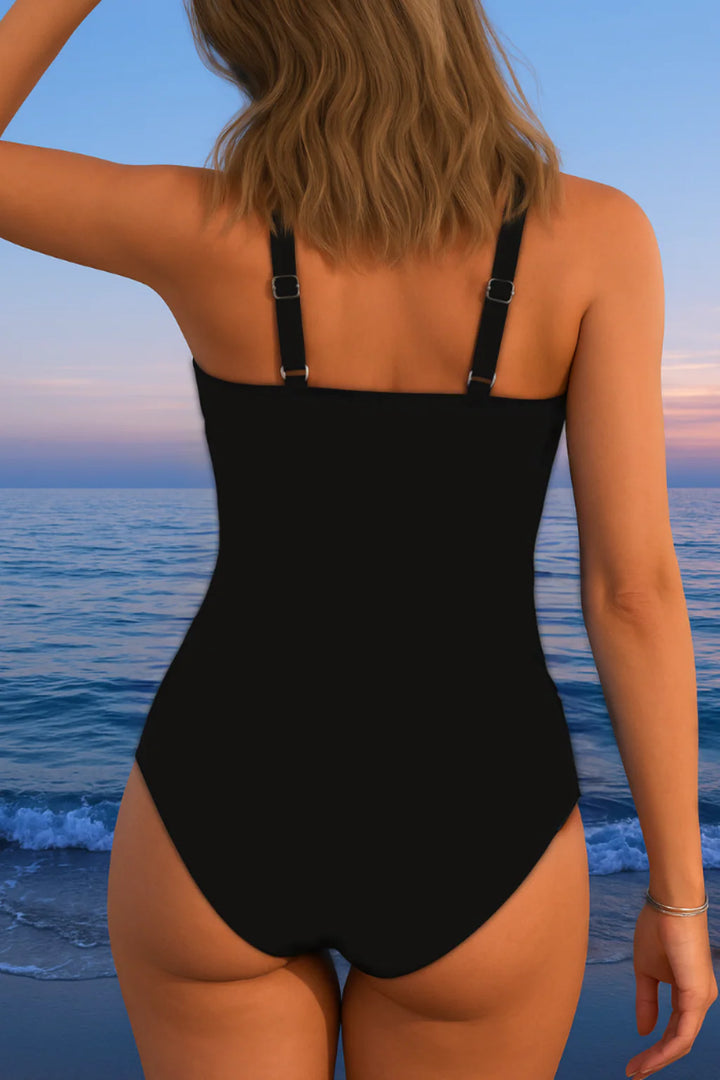 Éloria – Elegant Colorful Print Swimsuit