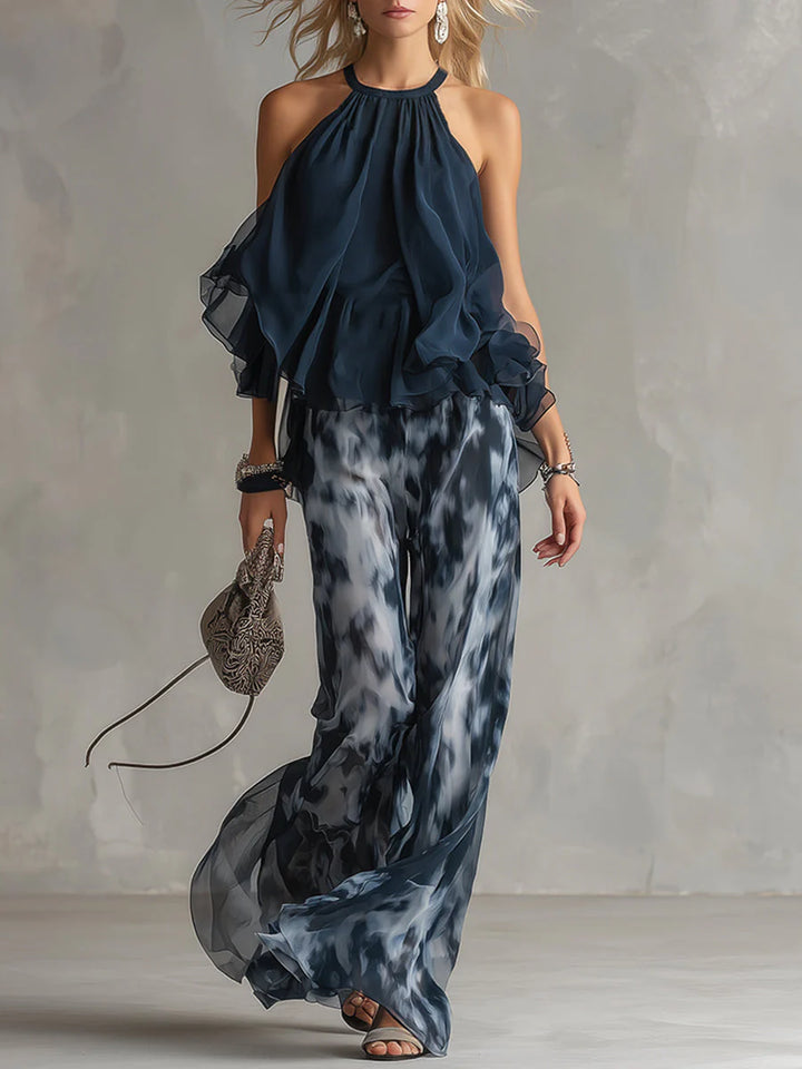 Elise | Elegant Chiffon Two-Piece Set