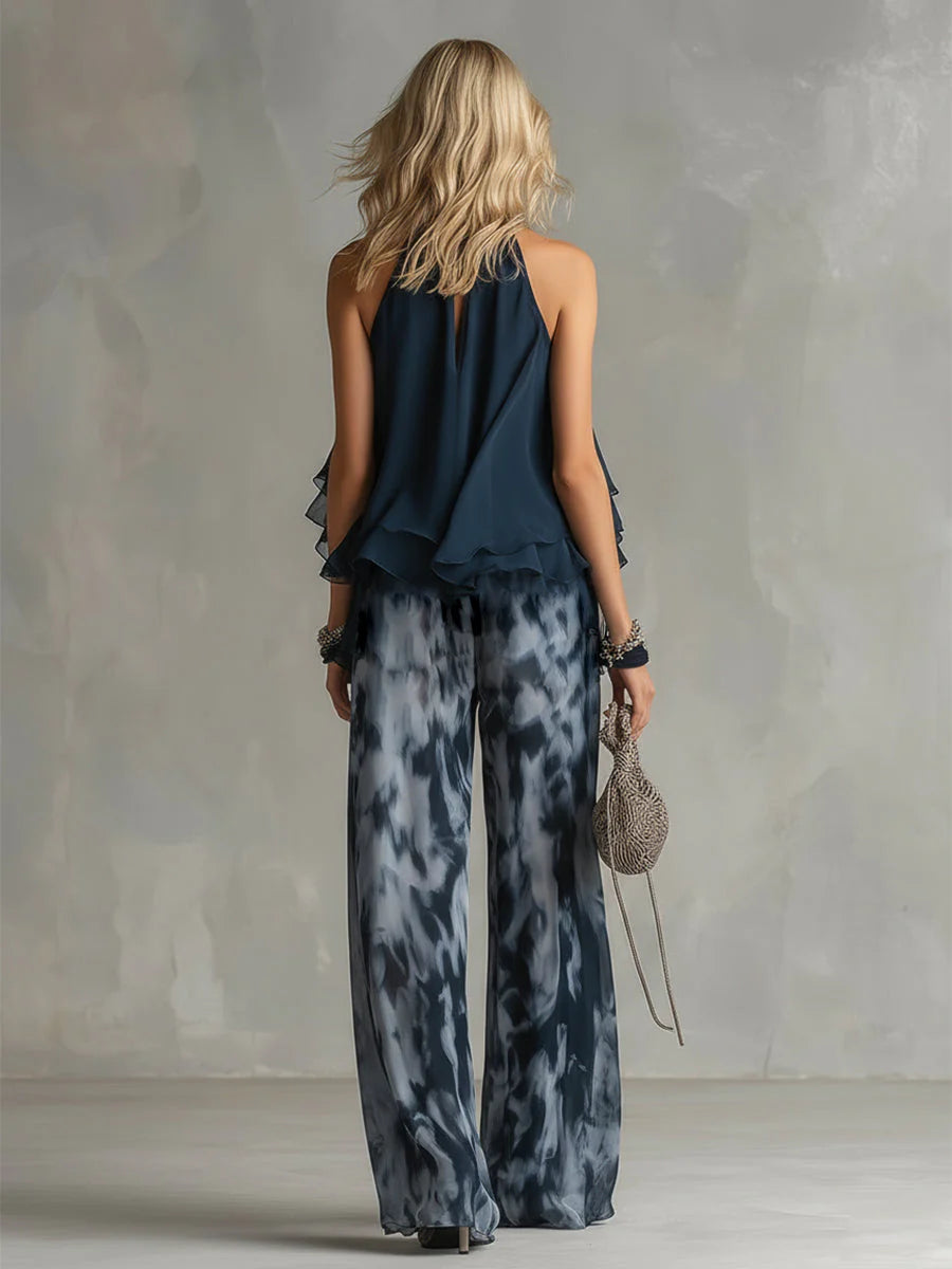 Elise | Elegant Chiffon Two-Piece Set