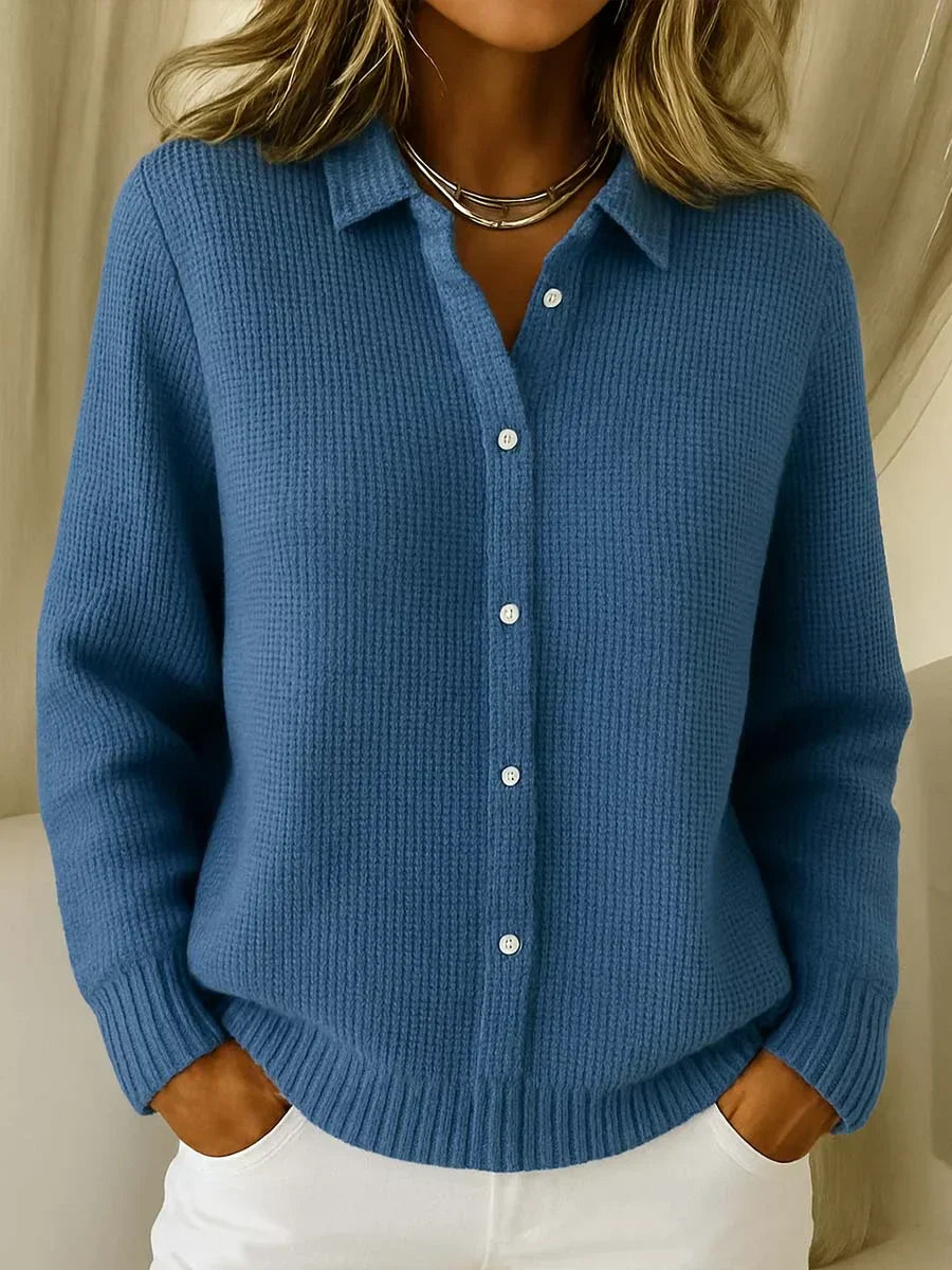 Katrina – Textured Knit Button Cardigan