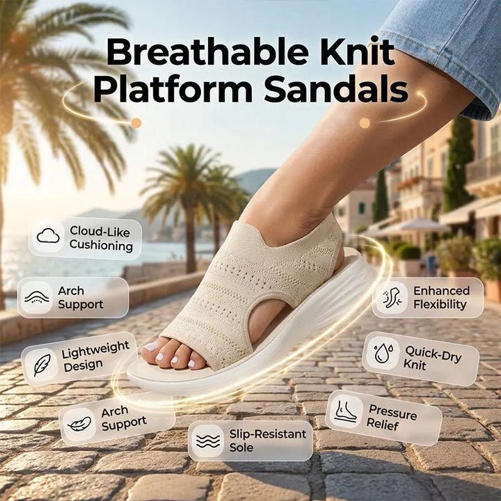 HUGUETTE | Breathable Comfort Platform Sandals