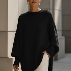 Jennifer | Oversized Draped Wide-Neck Sweater