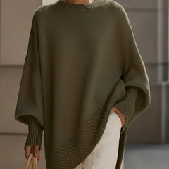 Jennifer | Oversized Draped Wide-Neck Sweater