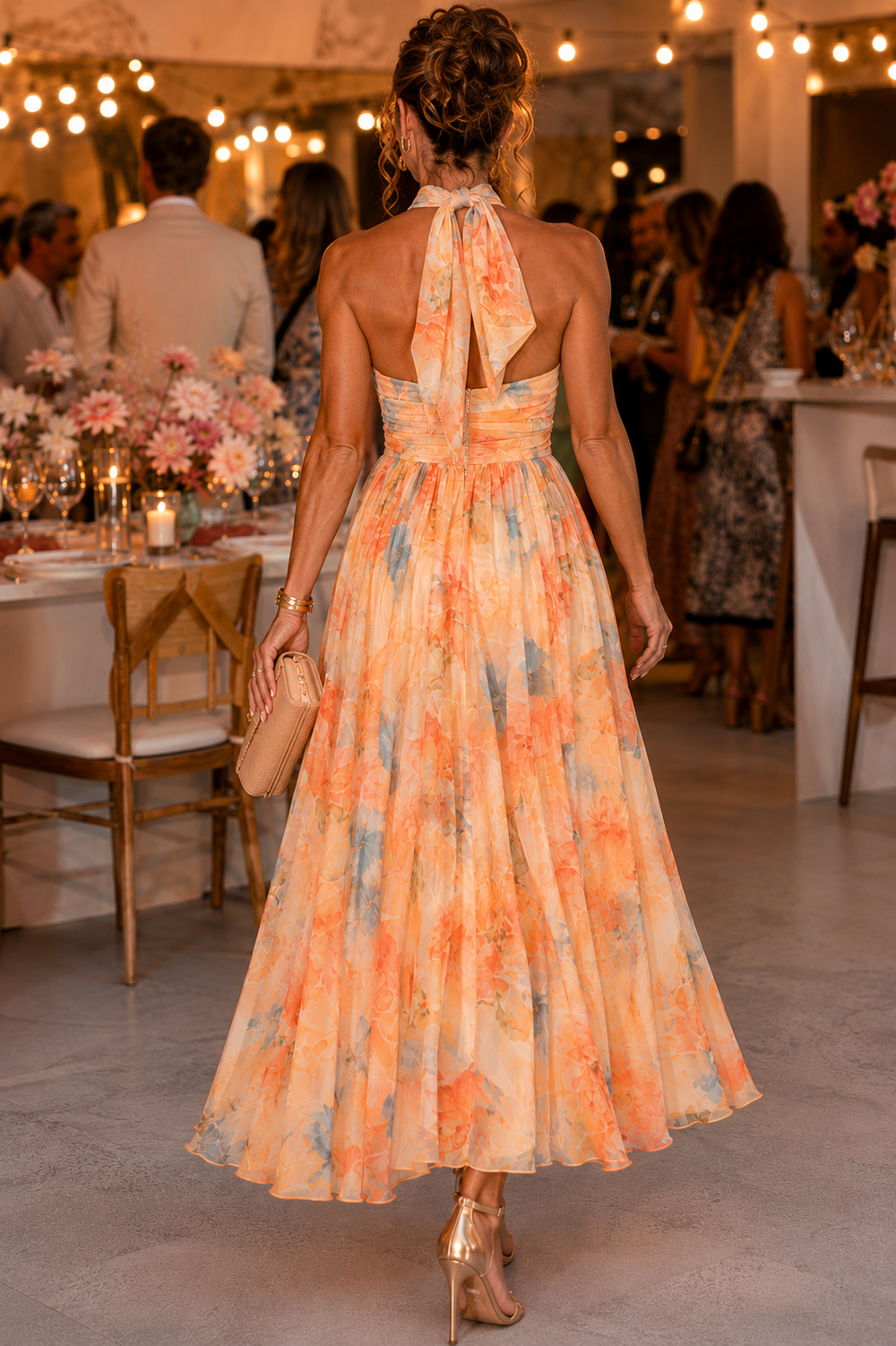 Atlanta | Halter Neck Maxi Dress