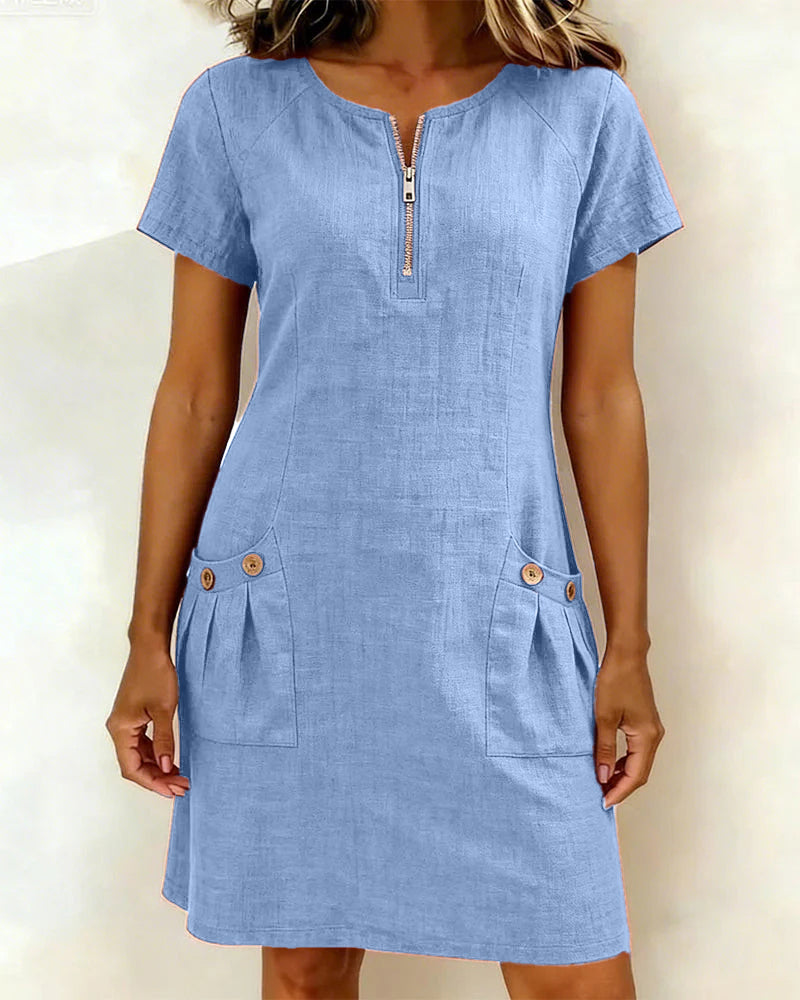 Lina™ Dress — Natural Elegance Every Day