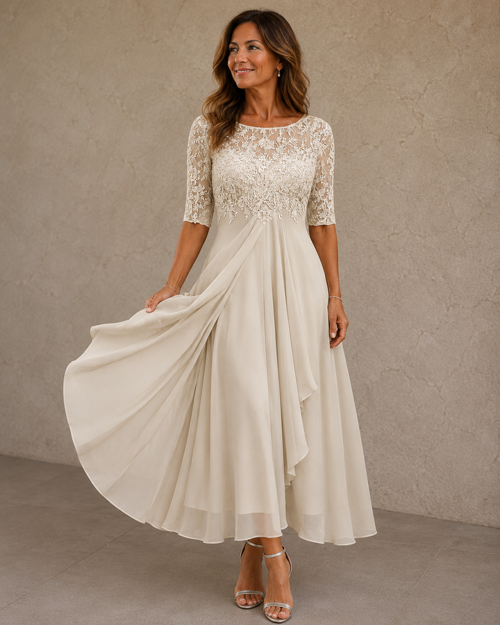 Abella™ | Lace and Chiffon Dress
