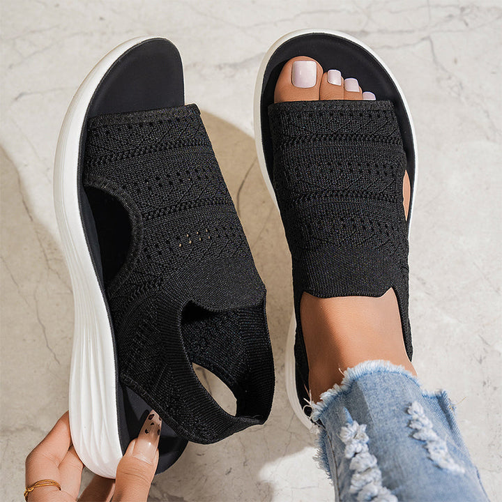 Serena | Women's Platform Sandals in Breathable Material