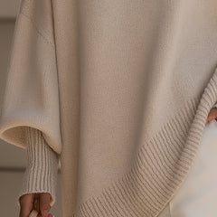 Jennifer | Oversized Draped Wide-Neck Sweater