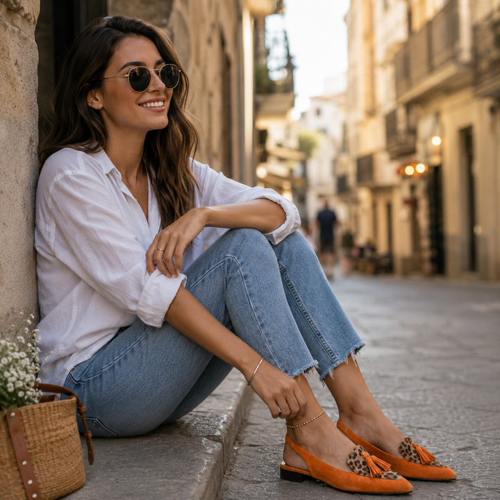 Eliza | Sandals with Straps and Tassels